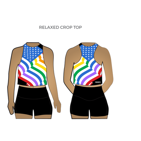Stars and Pride: Relaxed Fit Crop