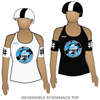 Capital City Roller Girls Steal Magnolias: Reversible Scrimmage Jersey (White Ash / Black Ash)
