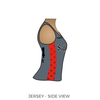 Ithaca League of Women Rollers SufferJets: Reversible Uniform Jersey (RedR/GrayR)
