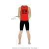 Ithaca League of Women Rollers SufferJets: Reversible Uniform Jersey (RedR/GrayR)