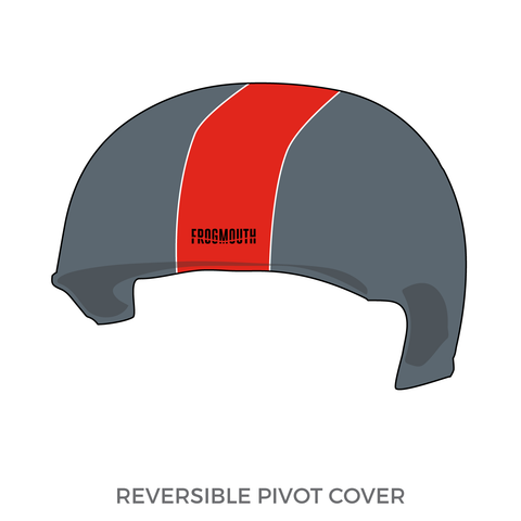 Ithaca League of Women Rollers SufferJets: 2019 Pivot Helmet Cover (Gray)