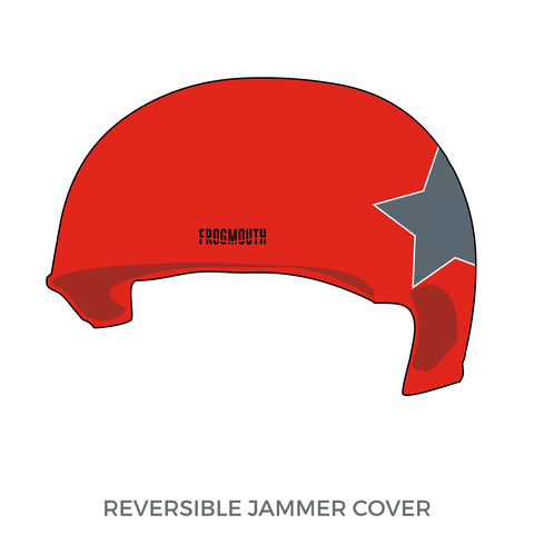 Ithaca League of Women Rollers SufferJets: 2019 Jammer Helmet Cover (Red)