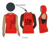 Ithaca League of Women Rollers SufferJets: 2019 Uniform Sleeveless Hoodie