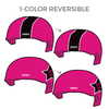 Sun City Rollergirls SeXecutioners: Two pairs of 1-Color Reversible Helmet Covers