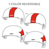 Yokosuka Sushi Rollers: Two pairs of 1-Color Reversible Helmet Covers