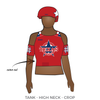 Texas Mens Roller Derby: Reversible Uniform Jersey (BlueR/RedR)