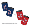 Texas Mens Roller Derby: Reversible Armbands (Blue/Red)