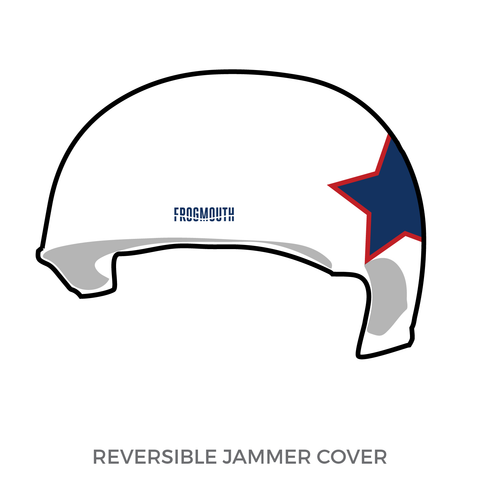 Texas Mens Roller Derby: 2018 Jammer Helmet Cover (White)