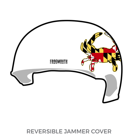 Team Maryland Roller Derby All Stars: Jammer Helmet Cover (White)