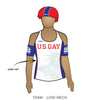 Team US Gay: Reversible Uniform Jersey (RedR/WhiteR)