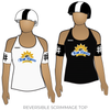 Team Kansas Roller Derby: Reversible Scrimmage Jersey (White Ash / Black Ash)