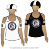 Gotham Girls Roller Grand Central Terminators: Reversible Scrimmage Jersey (White Ash / Black Ash)