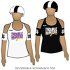 Tragic City Rollers Trouble Makers: Reversible Scrimmage Jersey (White Ash / Black Ash)