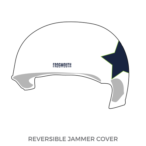 Traverse City Roller Derby: 2019 Jammer Helmet Cover (White)