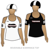 San Diego Derby United Tremors: Reversible Scrimmage Jersey (White Ash / Black Ash)