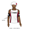 V Town Roller Derby: 2018 Uniform Jersey (White)