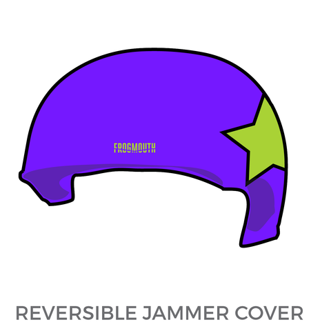 Canberra Roller Derby League Vice City Rollers: Jammer Training Helmet Cover (Purple)
