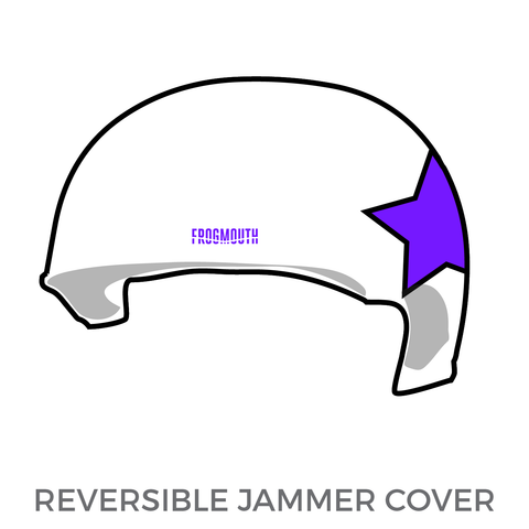 Canberra Roller Derby League Vice City Rollers: Jammer Helmet Cover (White)