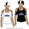 Wasatch Junior Roller Derby Travel Team: Reversible Scrimmage Jersey (White Ash / Black Ash)