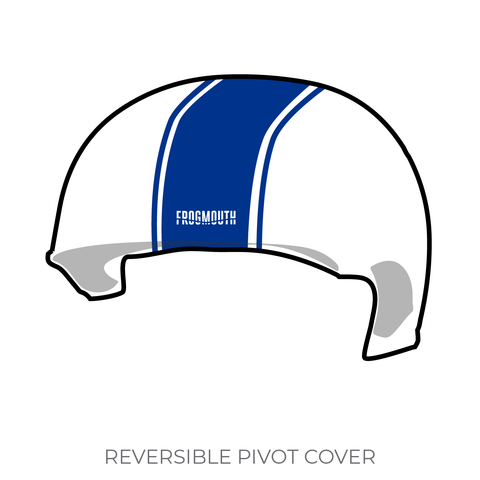 Dockyard Derby Dames Travel Team: 2019 Pivot Helmet Cover (White)