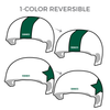 Western Australian Roller Derby League Wards of the Skate: Two pairs of 1-Color Reversible Helmet Covers