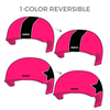 West Coast Derby Knockouts: Two pairs of 1-Color Reversible Helmet Covers