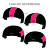 West Coast Derby Knockouts: Two pairs of 1-Color Reversible Helmet Covers