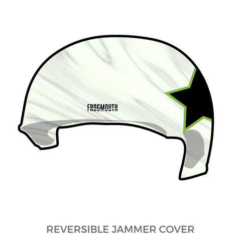Weyburn Roller Derby Association Strait Jackettes: 2019 Jammer Helmet Cover (White)