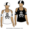 Wheat Whackers Junior Roller Derby: Reversible Scrimmage Jersey (White Ash / Black Ash)