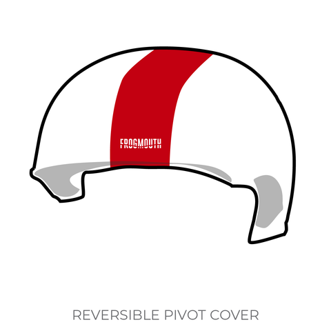 Boston Roller Derby Wicked Pissahs: Pivot Helmet Cover (White)