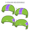 Wilkes Barre Roller Radicals: Two pairs of 1-Color Reversible Helmet Covers