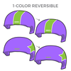 Wilkes Barre Roller Radicals: Two pairs of 1-Color Reversible Helmet Covers
