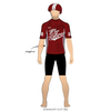 Wine Town Rollers: Reversible Uniform Jersey (WhiteR/MaroonR)