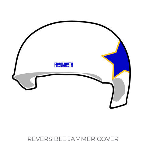 Dallas Derby Devils Wrecking Crew: 2019 Jammer Helmet Cover (White)