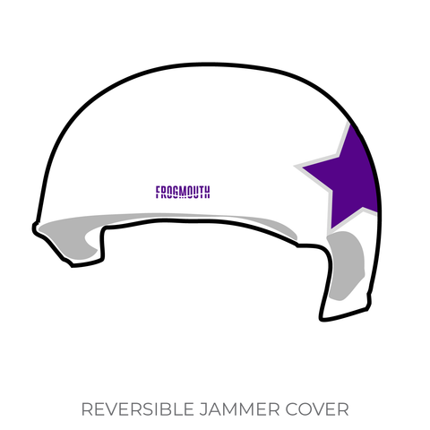 Lilac City Roller Derby Yetis: Jammer Helmet Cover (White)