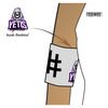 Lilac City Roller Derby Yetis: Reversible Armbands