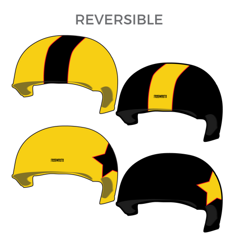Charm City All Stars: Reversible Yellow→Black Helmet Covers, Set of Two Covers