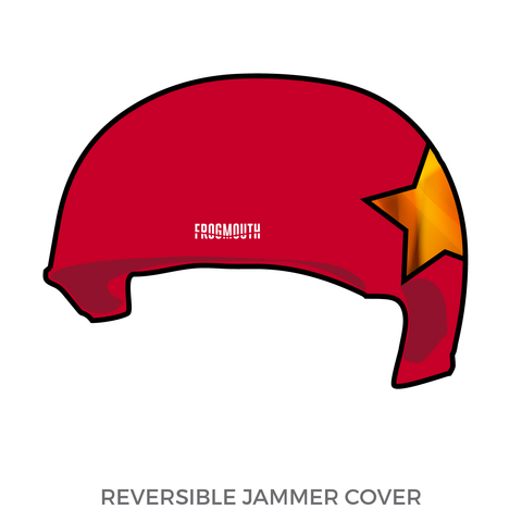 Borderland Roller Derby Las Diablas: Jammer Helmet Cover (Red)