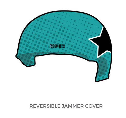 Kansas City Roller Warriors Knockouts: 2019 Jammer Helmet Cover (Teal)