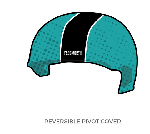 Kansas City Roller Warriors Knockouts: 2019 Pivot Helmet Cover (Teal)